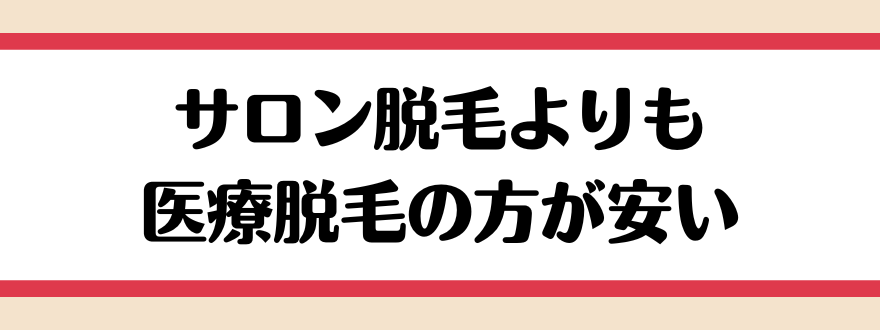 医療脱毛 安い